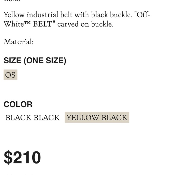 CLASSIC INDUSTRIAL BELT - Off -White Brand